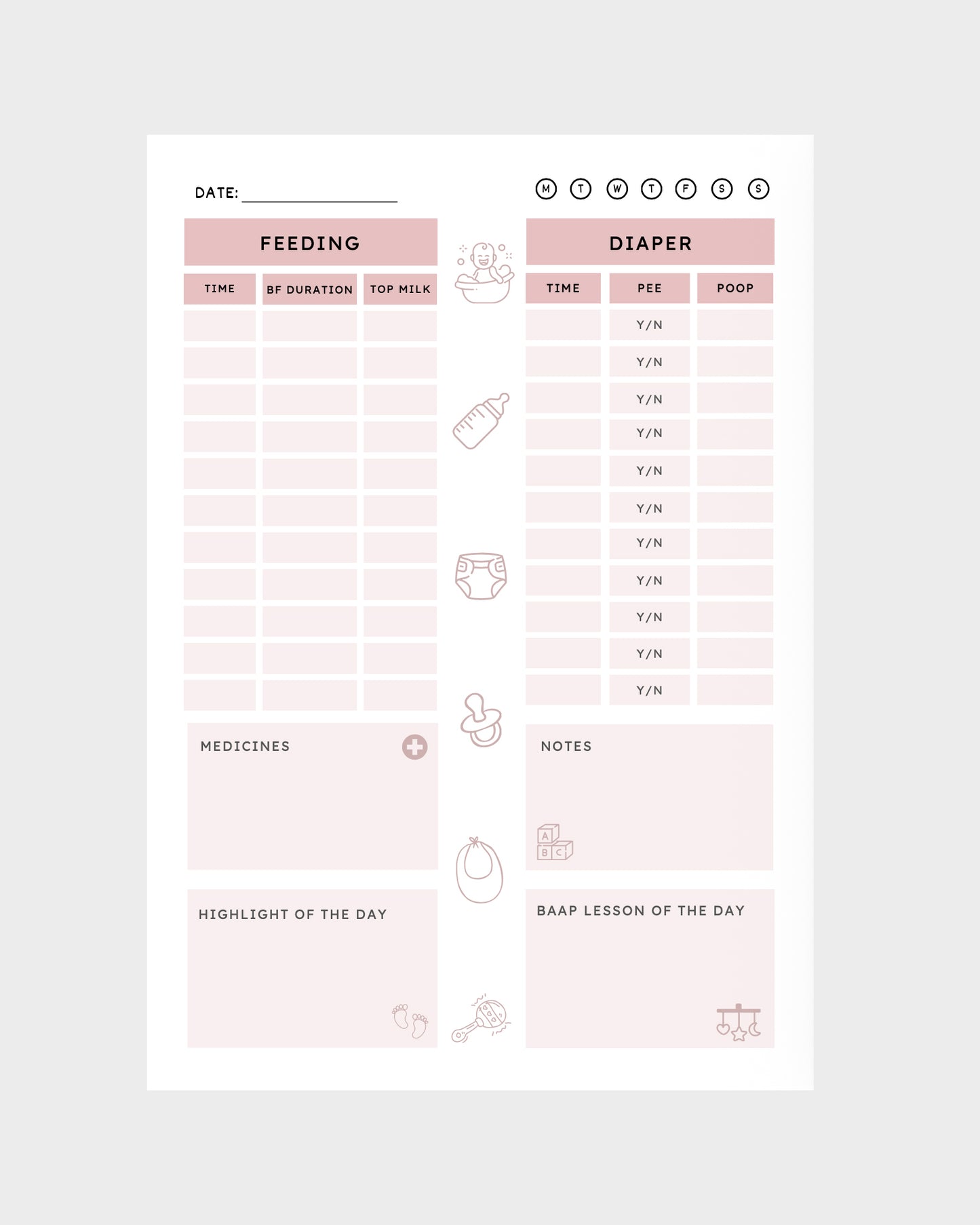 Daily Diary (Pink)
